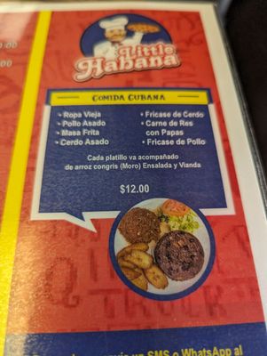 Menu photo 7 Little Habana El Paso, TX