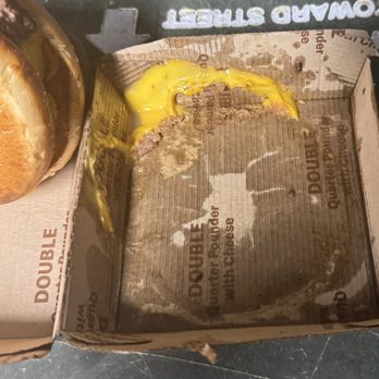 McDonald's - This is the grease at the bottom of the box - Fast Food Near Me - Laurinburg, North Carolina