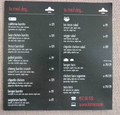 Menu photo 1 Los Tacos Bergen, 12