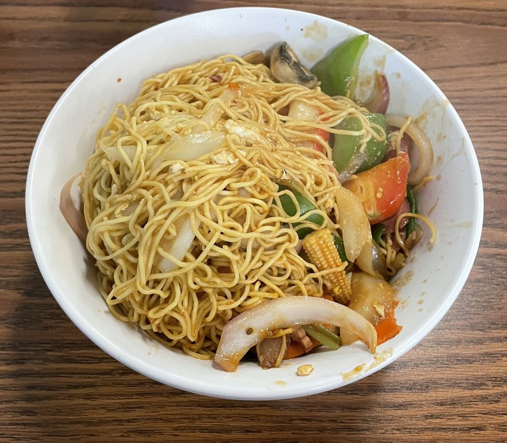 Food from Mongolian Grill