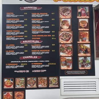 Mariscos Luison Nsc - Menu - Food Trucks Near Me - Delano, California