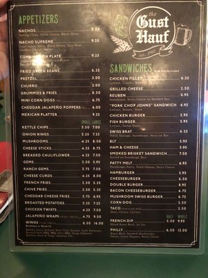 Menu photo 4 The Gust Hauf Glendive, MT