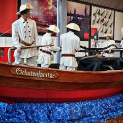 Feuerwehrmuseum Schleswig-Holstein - Historisches Löschboot mit N-Lingen als Besatzung (02/2018)