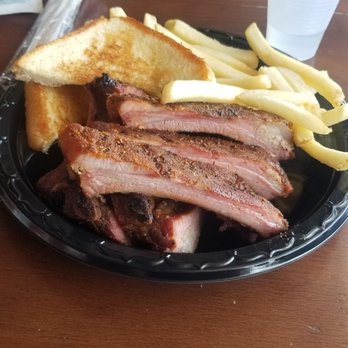 Frasher's Smokehouse - Fries were meh but holy crap the ribs were delicious! - Barbeque Near Me - Phoenix, Arizona