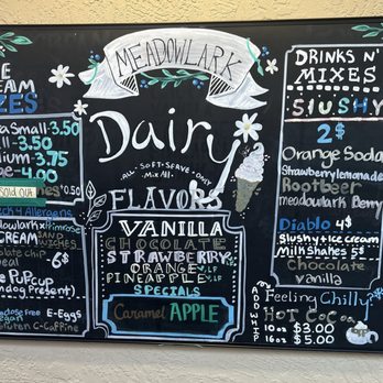 Meadowlark Dairy - Meadowlark Dairy menu 08/23/26 - Ice Cream & Frozen Yogurt Near Me - Pleasanton, California Meadowlark Dairy - Meadowlark Dairy menu 08/23/26 - Ice Cream & Frozen Yogurt Near Me - Pleasanton, California