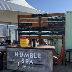 Humble Sea Beer Garden at the Wharf - Menu April 2025