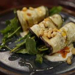 The Sur House - Arugula wrapped in eggplant