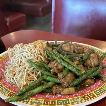 Kar Wah Restaurants - Spicy string beans chicken with pan fried noodles - Chinese Near Me - Fresno, California