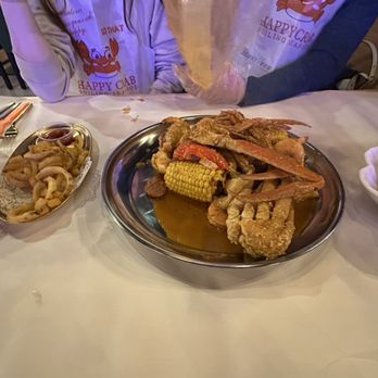 Happy Crab - Seafood Combo C fries and jambalaya - Seafood Near Me - Auburn , Washington