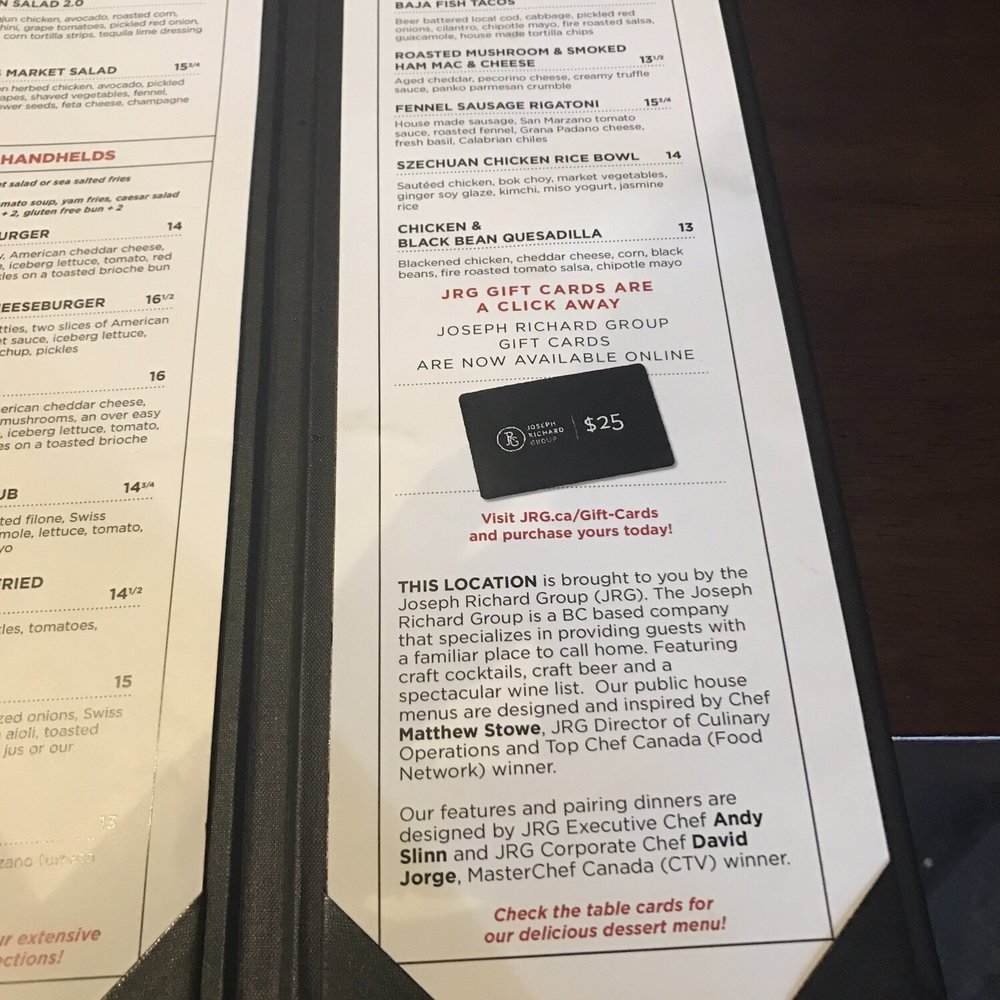 Oak & Thorne - Menu March 2018 - Gastropubs Near Me - Langley, British Columbia Oak & Thorne - Menu March 2018 - Gastropubs Near Me - Langley, British Columbia