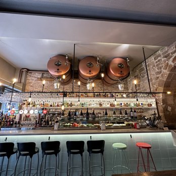 La Bona Sort - Love the beer barrels , brick and stone work! Clean and modern yet rustic - Tapas Bars Near Me - Barcelona, B La Bona Sort - Love the beer barrels , brick and stone work! Clean and modern yet rustic - Tapas Bars Near Me - Barcelona, B