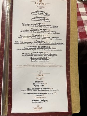 Menu photo 5 Gustavino Piazza della Signoria Florence, FI Menu photo 5 Gustavino Piazza della Signoria Florence, FI