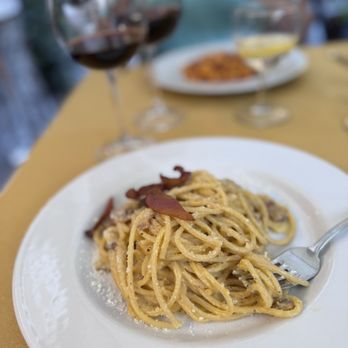 Capranica - Spaghetti carbonara - Wine Bars Near Me - Rome, RM Capranica - Spaghetti carbonara - Wine Bars Near Me - Rome, RM
