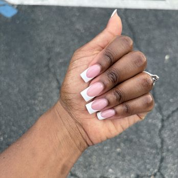 Divine Nails Spa - Kelly's work - acrylic French Tip - Nail Salons Near Me - Lake Mary, Florida Divine Nails Spa - Kelly's work - acrylic French Tip - Nail Salons Near Me - Lake Mary, Florida