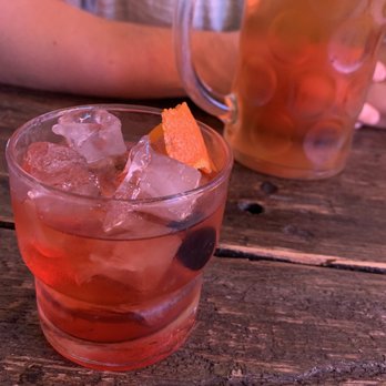 The Hall - Old fashioned and a German brew - Beer Gardens Near Me - West Des Moines, Iowa