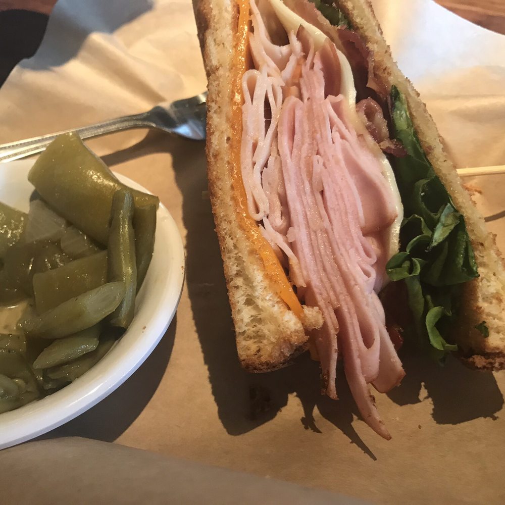Cheddar's Scratch Kitchen - Club sandwich (other half was being eaten) - Comfort Food Near Me - Dothan, Alabama