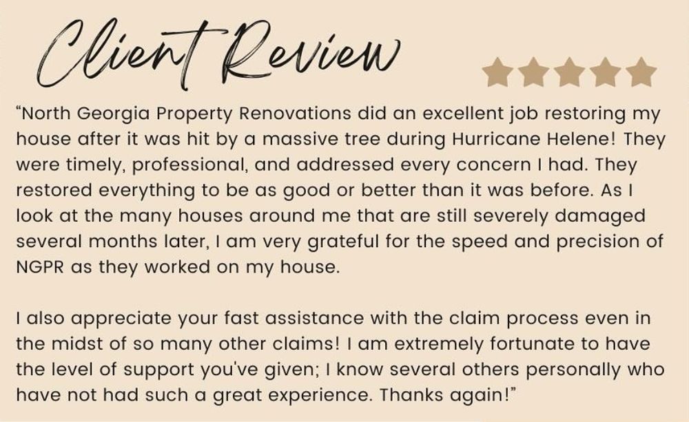 Slide of North Georgia Roofing and Property Renovation