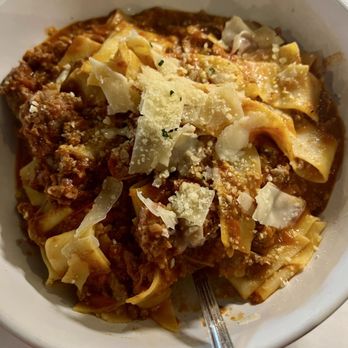 Positano Ristorante - Pappardelle Al Nonno with shredded sausage add - Italian Near Me - Oakbrook Terrace, Illinois