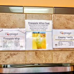 Toppings - Flavors, includes nutritional information