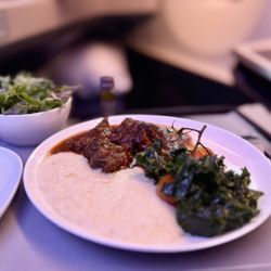 國泰航空 - Braised Beef cheeks  - Business class SFO to HKG