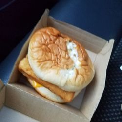 McDonald's - My fish sandwich needed some medical attention!