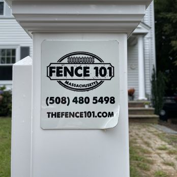 Fence101 - Glued metal sign of the size of an IPhone at the entrance of my property... - Fences & Gates Near Me