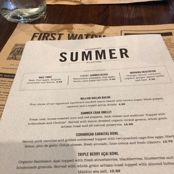 First Watch - Menu - Breakfast & Brunch Near Me - Fairfax, Virginia First Watch - Menu - Breakfast & Brunch Near Me - Fairfax, Virginia