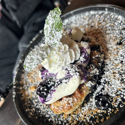 Parkside Eats - Blueberry Ube Maple croissant waffle $13.50