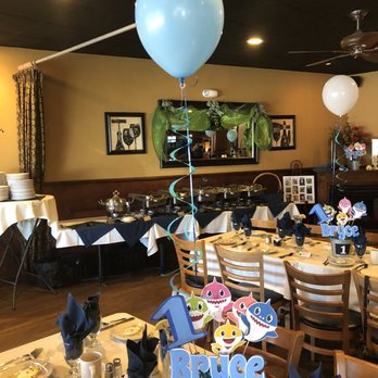 Sal's Place - a table set for a baby shower party - American Near Me - Massapequa, New York Sal's Place - a table set for a baby shower party - American Near Me - Massapequa, New York