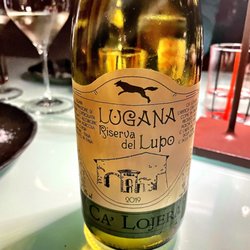 Wonderful bottle of white recommended by our server