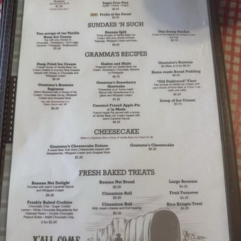 Grammas Country Kitchen - Menu - Waffles Near Me - Banning, California