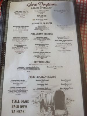 Menu photo 1 Grammas Country Kitchen Banning, CA