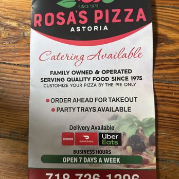 Rosa's Pizza - Pizza Near Me - Astoria, New York Rosa's Pizza - Pizza Near Me - Astoria, New York