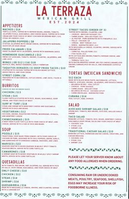 Menu photo 3 La Terraza Oxford, CT Menu photo 3 La Terraza Oxford, CT