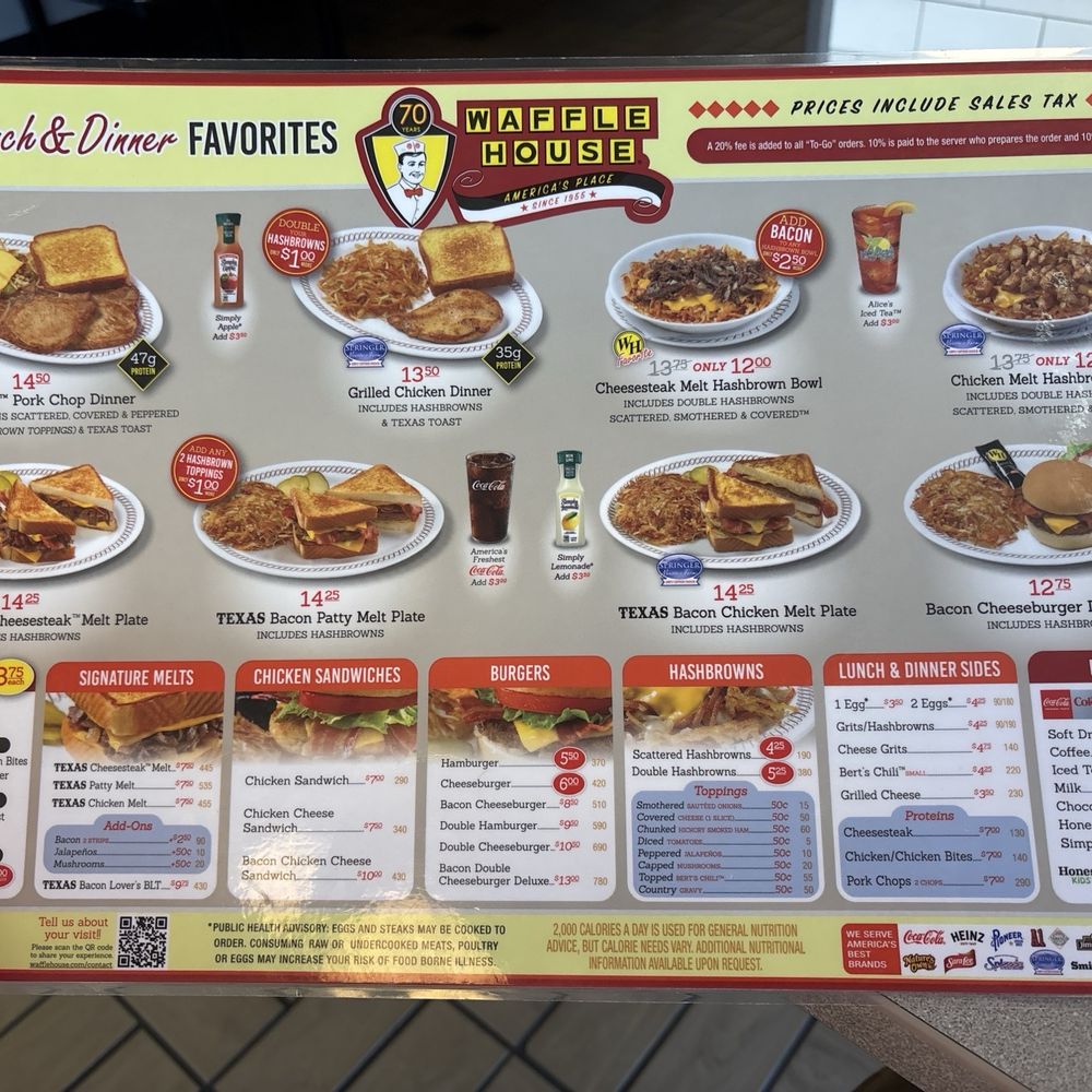 Waffle House - Lunch menu - Breakfast & Brunch Near Me - Davenport, Florida Waffle House - Lunch menu - Breakfast & Brunch Near Me - Davenport, Florida