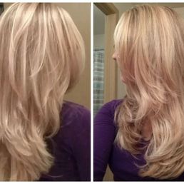 Before is on the right.  The three pictures on the left are after my second visit.  Love it!