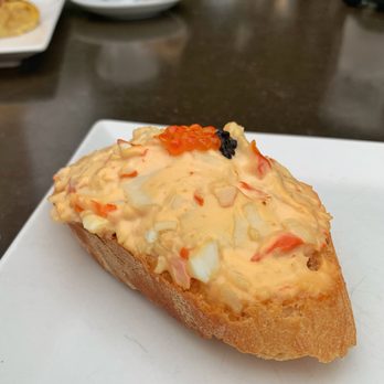 Donde Alberto - Crab salad on toast - Tapas Bars Near Me - Burgos, BU Donde Alberto - Crab salad on toast - Tapas Bars Near Me - Burgos, BU