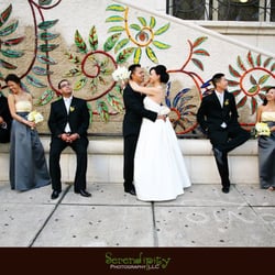 Serendipity Photography - Houston Downtown Bridal Party Portrait