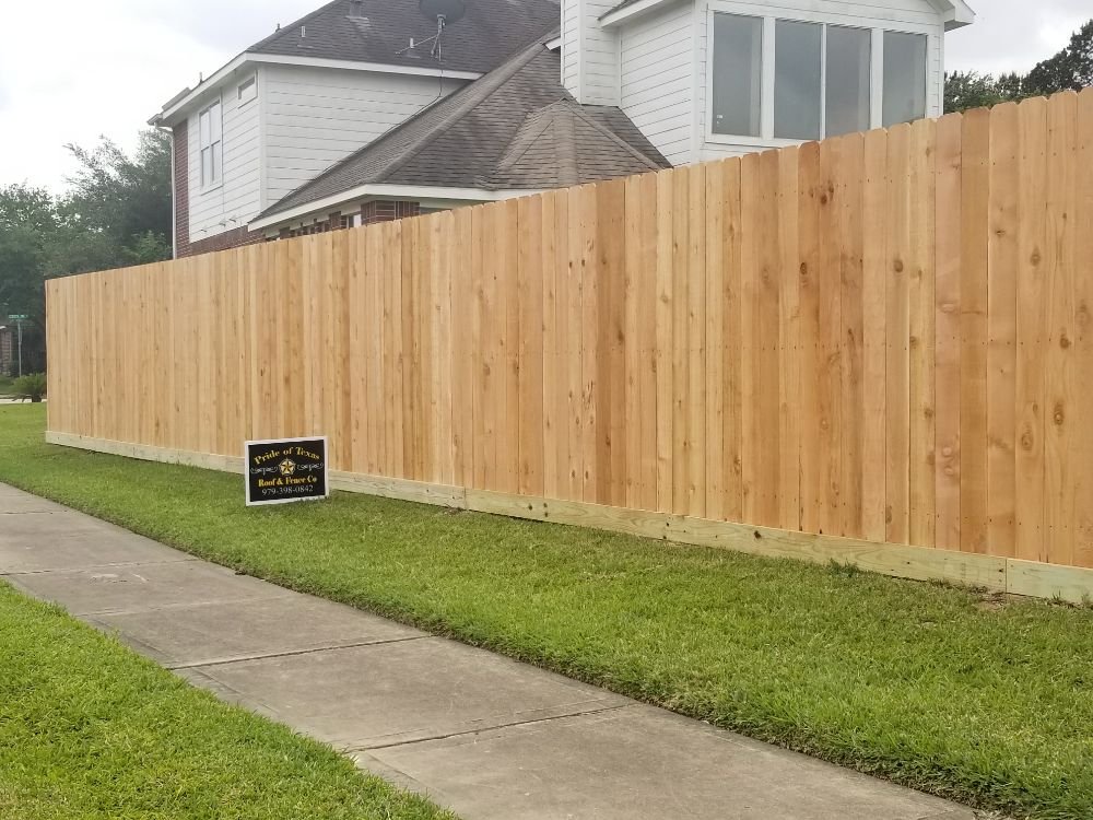 Slide of Pride of Texas Roof and Fence