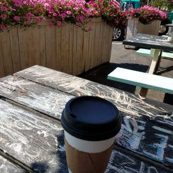 Brewed Awakenings - Cute little outdoor tables - Coffee & Tea Near Me - Wells, Maine