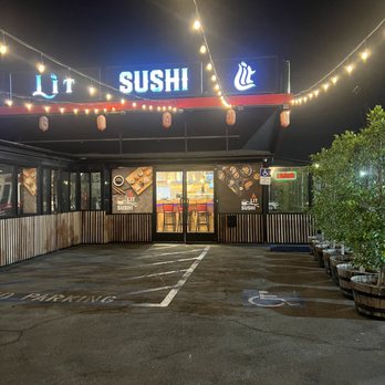 Lit Sushi - Outside at night - Sushi Bars Near Me - North Hollywood, California Lit Sushi - Outside at night - Sushi Bars Near Me - North Hollywood, California