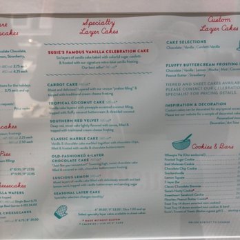 SusieCakes - Menu as of December 2019 - Bakeries Near Me - Long Beach, California SusieCakes - Menu as of December 2019 - Bakeries Near Me - Long Beach, California