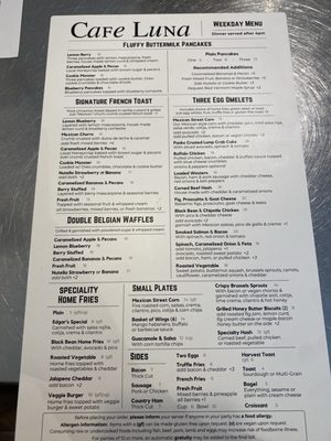Menu photo 1 Café Luna Cambridge, MA