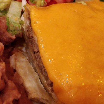 El Patio - Inside of the chimichanga - Mexican Near Me - Houston, Texas