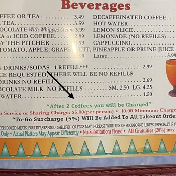 Ewing Diner - Read the fine print people! - Diners Near Me - Ewing, New Jersey