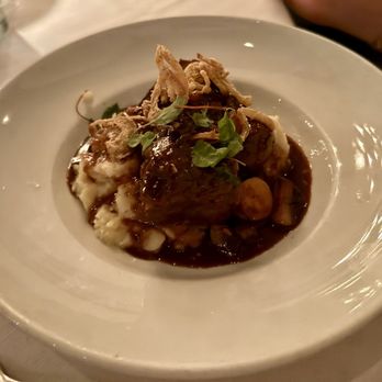 Crossroads Kitchen - I can't remember what this dish is.   Maybe  Impossible Chicken Marsala (GFO) Show photo.  Ask your server - Vegan Near Me - Los Angeles, California