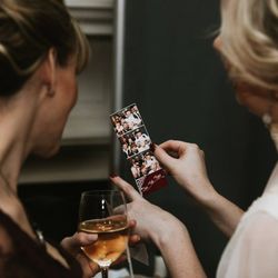 iEvents - Looking at a photo strip at my wedding.
