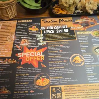 Sushi Masa - Menu - Sushi Bars Near Me - Plano, Texas