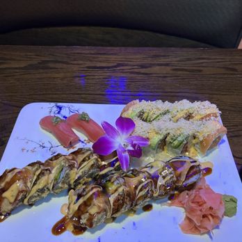 Sakura Japanese Steak House - Tiger Roll and a Samurai Roll - Japanese Near Me - Cameron, North Carolina