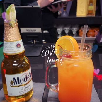 Mariscos KC - Modelo & Tequila sunrise - Seafood Near Me - Olathe, Kansas